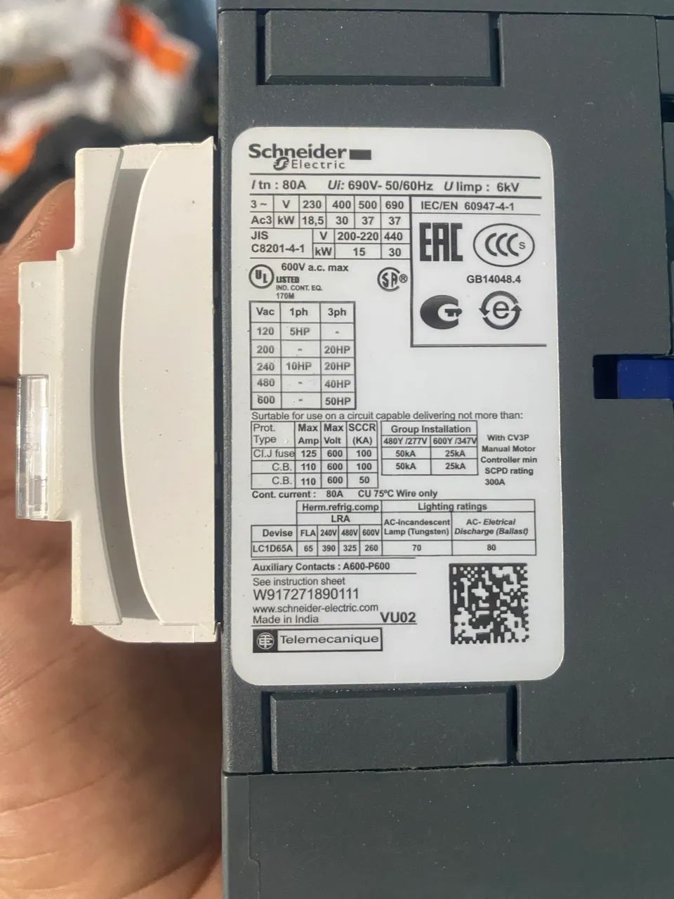 2 Contatores Schneider Electric TeSys D LC1D65A - Foto 2