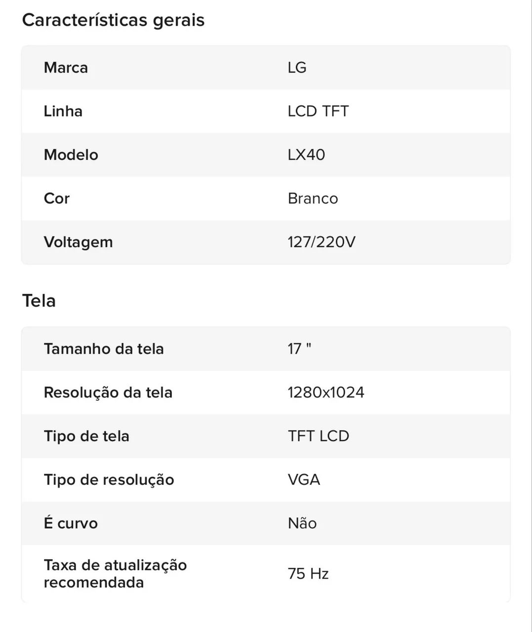 Monitor LG 17 polegadas - Foto 5