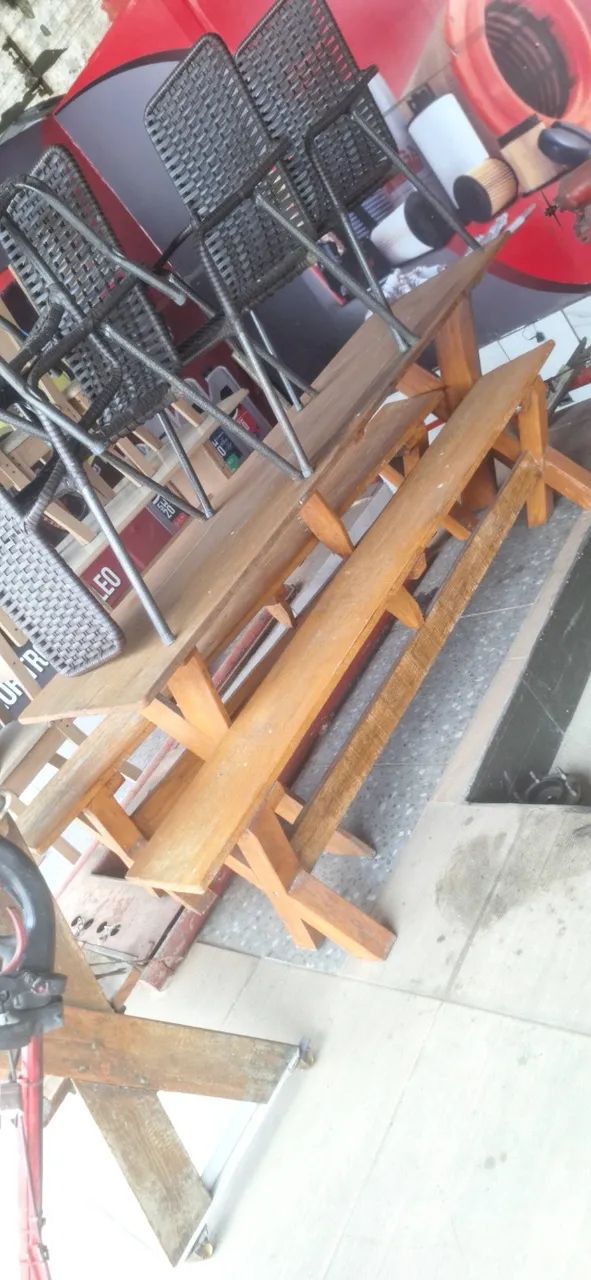 Mesa grande de churrasco em família  - Foto 2