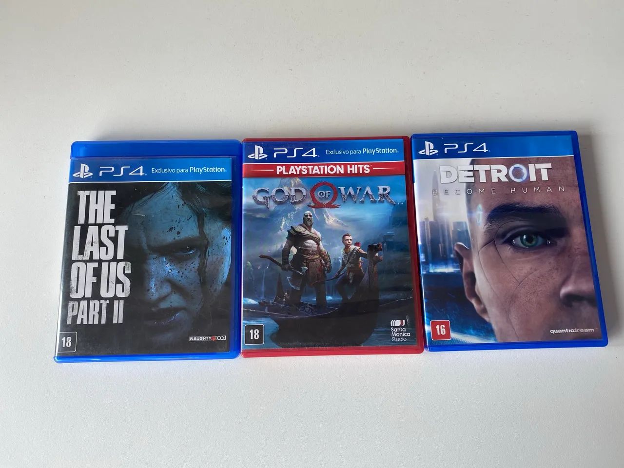 Jogos ps4 (the last of us part II / God of War / Detroit: Become human
