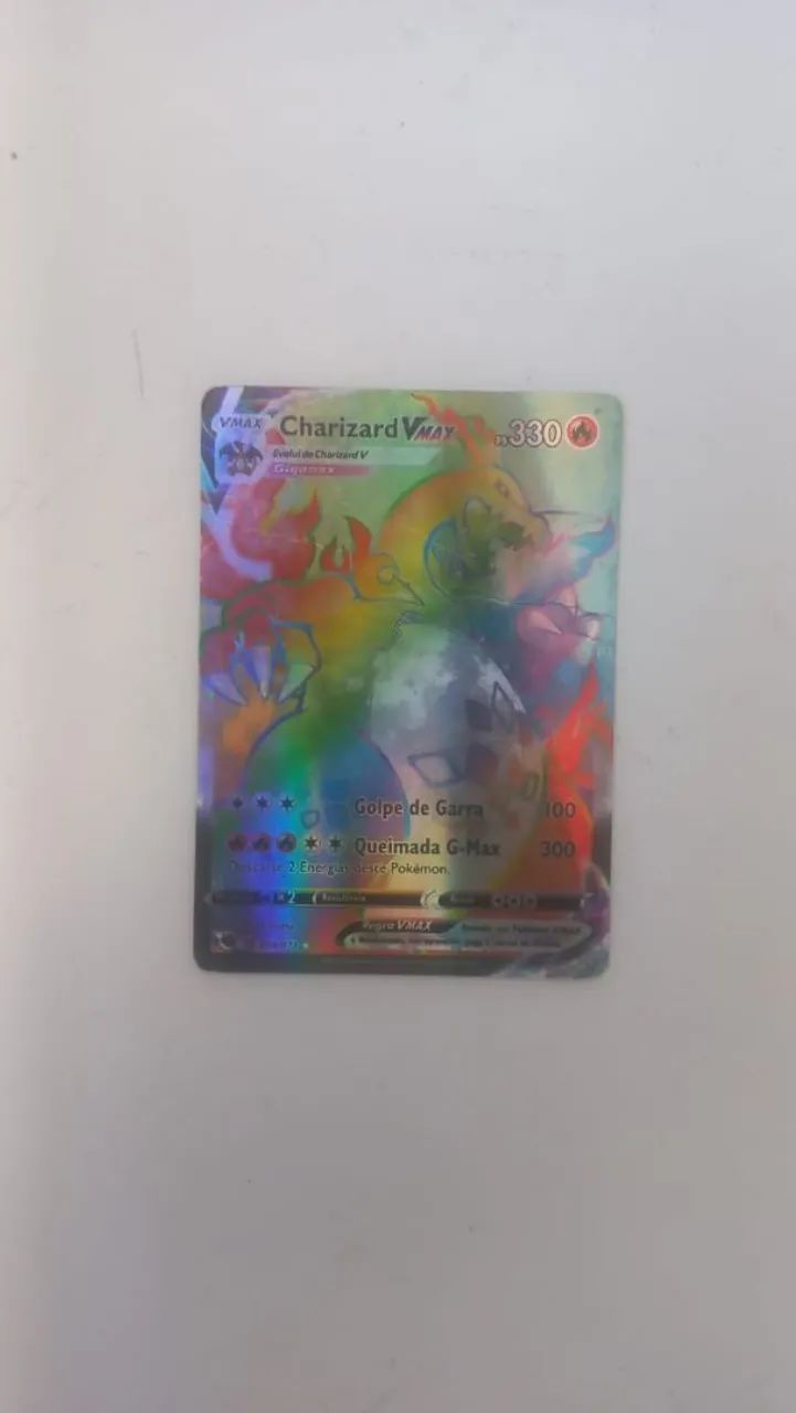 CHARIZARD VMAX RAINBOW 074/073 PT-BR CHAMPION'S PATCH