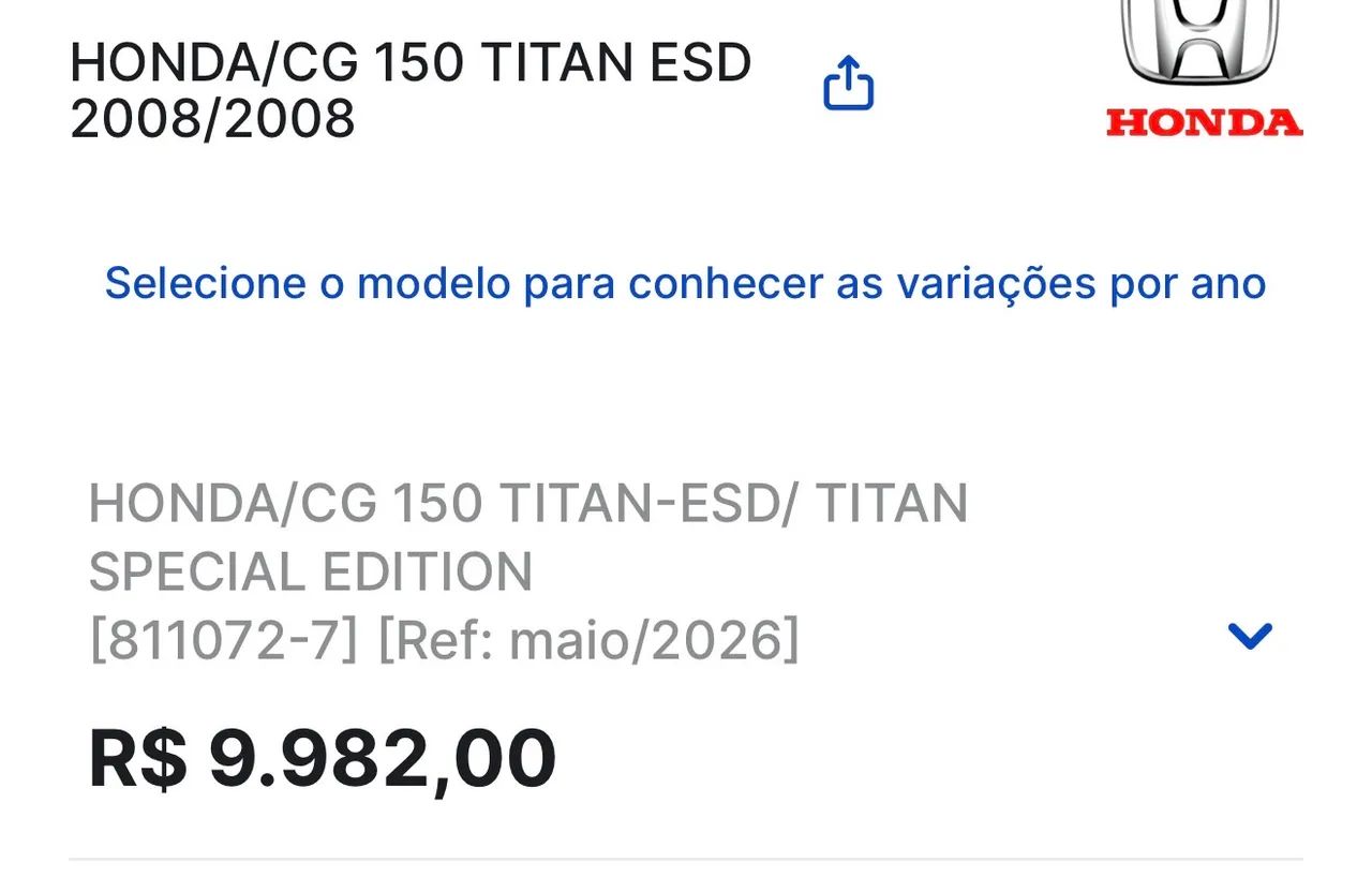 Honda 150 Titan-esd/ Titan Special Edition 2008 - 1499549125 | OLX