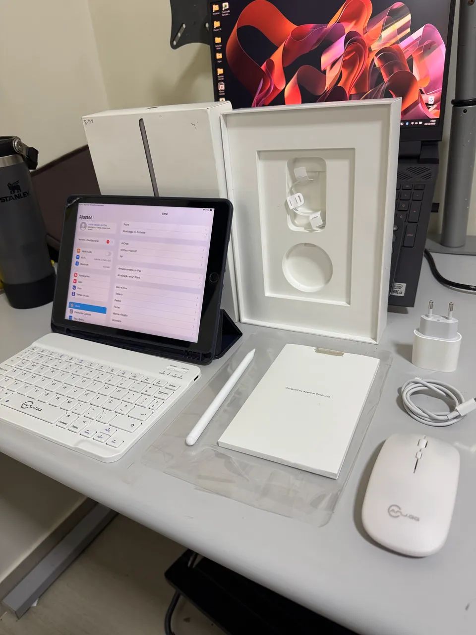 iPad 9 64gb + Capa + Pencil + Teclado + Mouse - Envio Olx Pay - Parcelo 12x - Foto 2