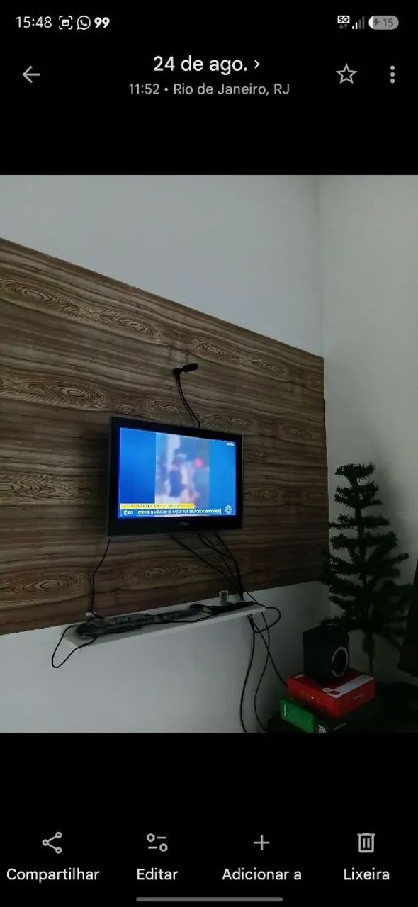 Vendo essa TV de 19 polegadas seminova não é smart  - Foto 2