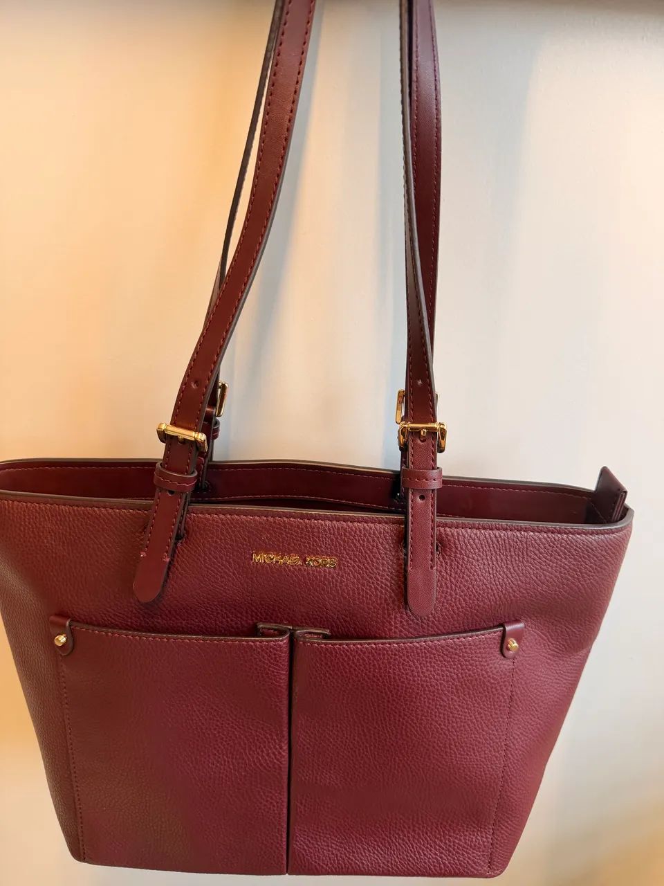 Bolsa Nova Michael Kors Tote Vinho - Foto 3
