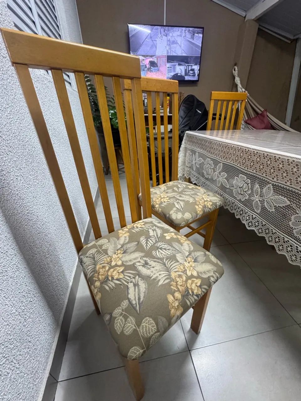 Mesa de jantar de madeira 6 lugares  - Foto 5