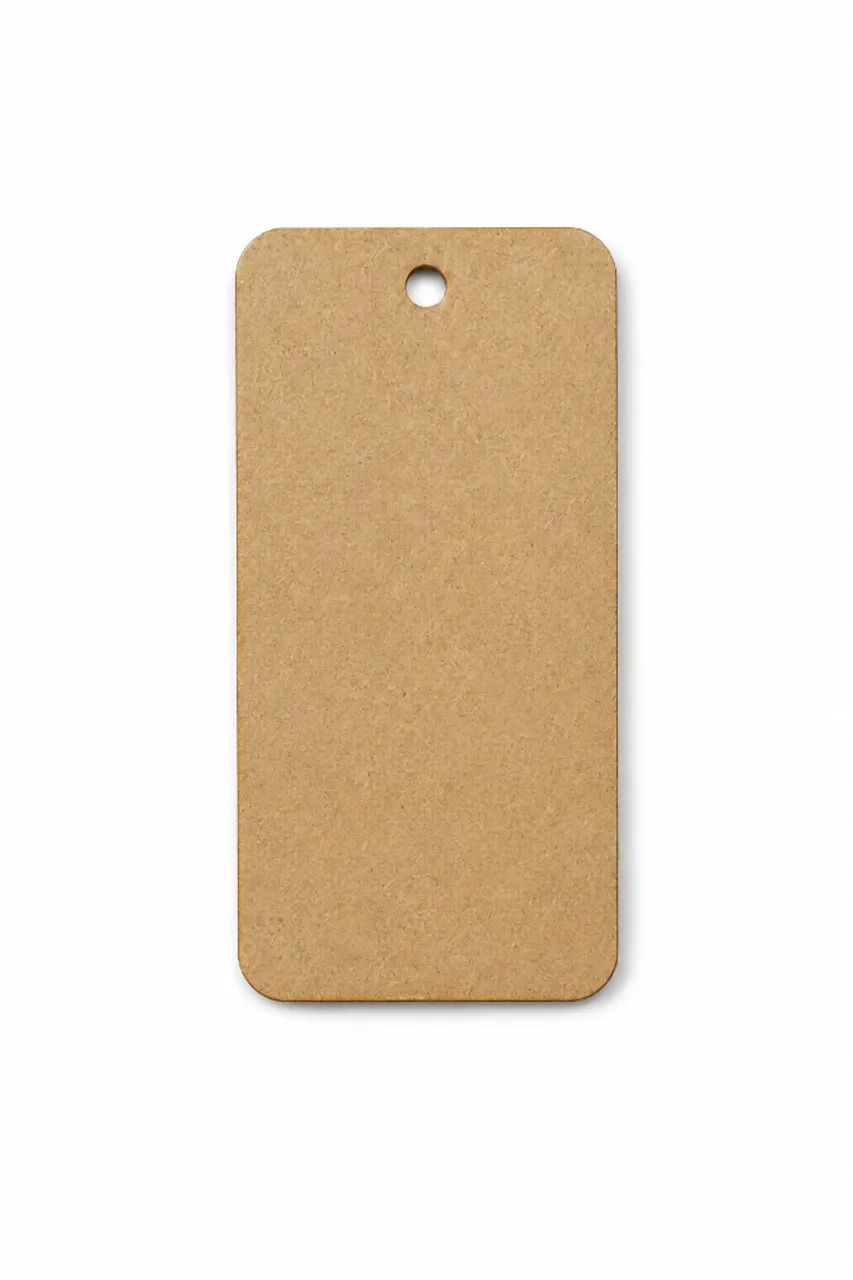 50 Chaveiros Retangular Furado Medalha/chaveiro/brinco 3x5cm