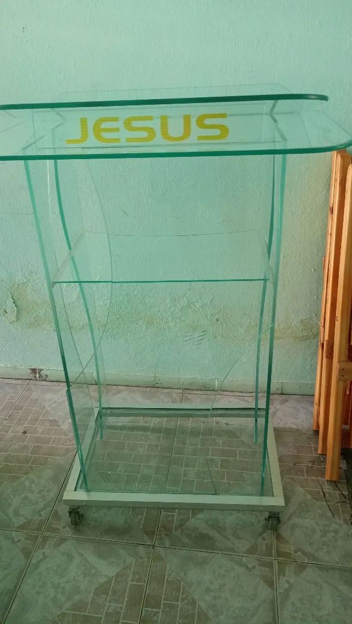 Púlpito de vidro para igreja salão de eventos  - Foto 2