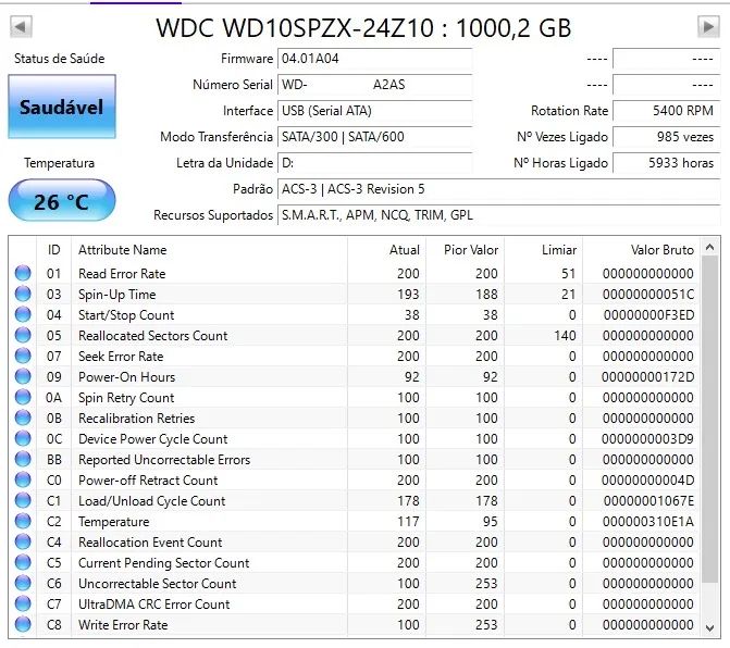 Hd 1tb notebook 5400rpm - Foto 2