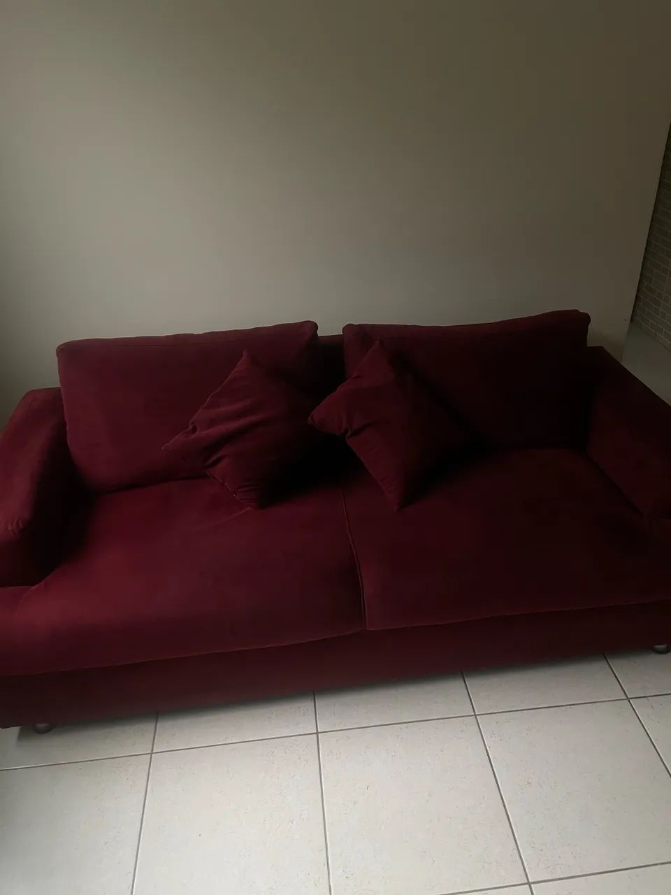 Sofá vermelho 