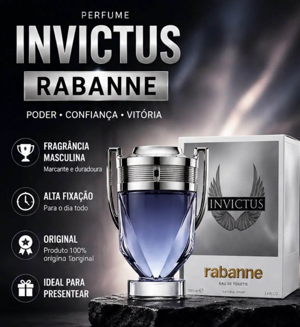 PERFUME INVICTUS - ORIGINAL/IMPORTADO - Foto 2