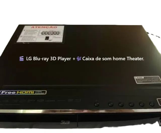 Lg Blu-ray 3d Player + Caixas De Som  E Controle(Usado)
