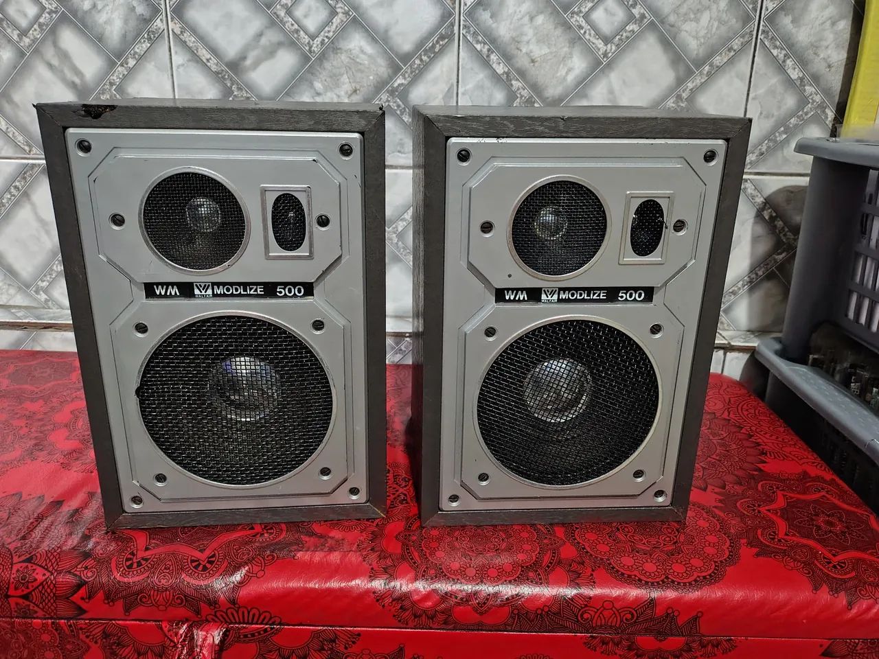 Caixas vintage 6 polegadas 3 vias  - Foto 5