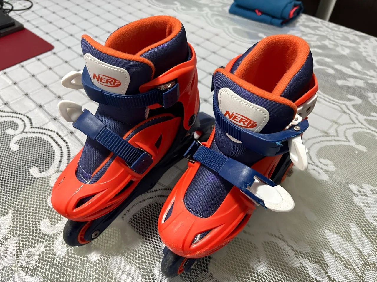 Patins Infantil Inline Nerf 2 Em 1 Tamanho 31 A 34 Multikids
