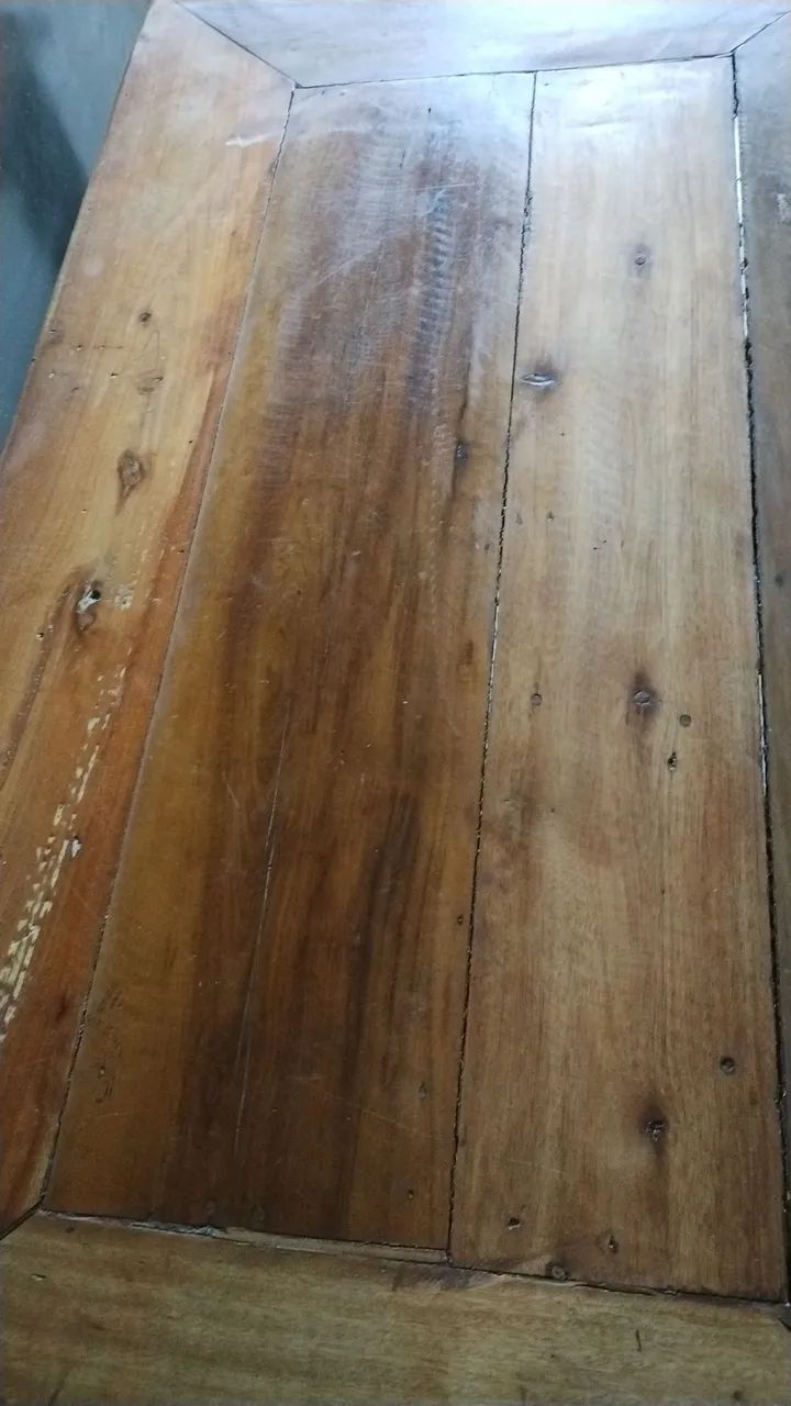 Mesa de madeira de demoliçao. - Foto 4