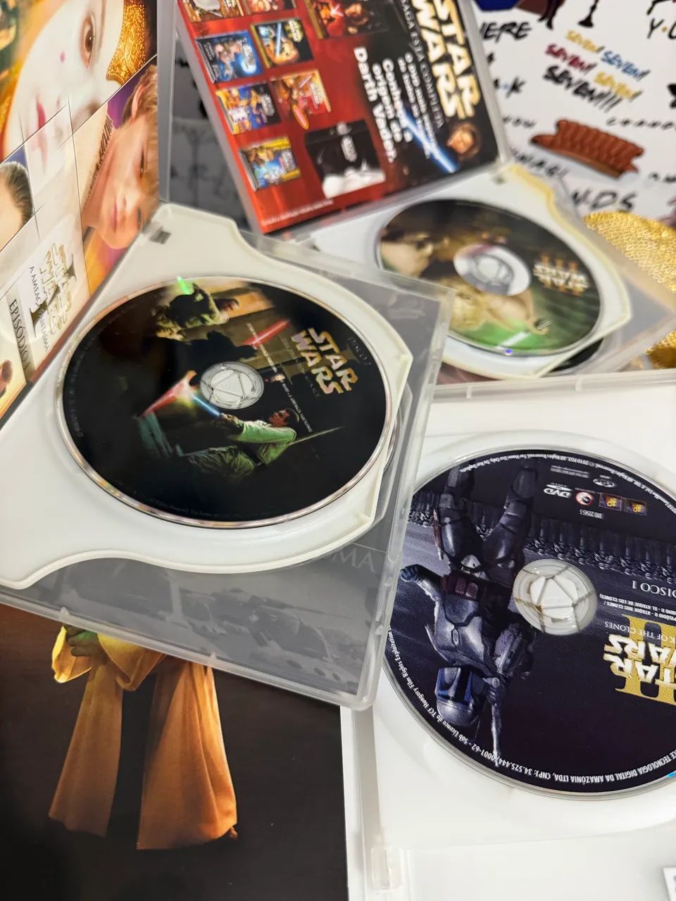 DVDS STAR WARS I A VI TRILOGIAS CLÁSSICA E PREQUEL (9 discos) - Foto 4