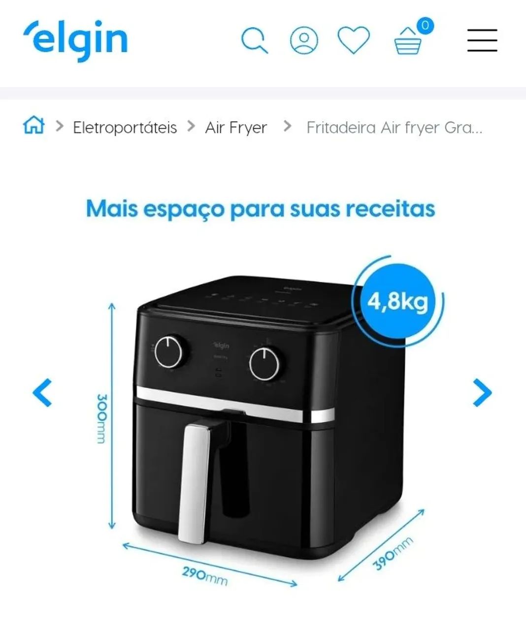 Airfryer 8 litros - Foto 5