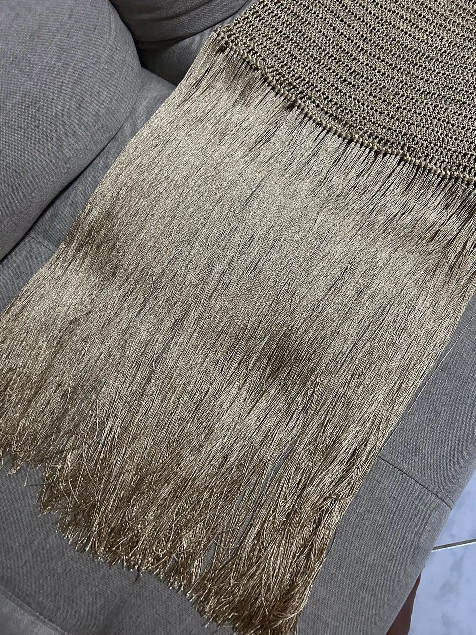 Crochê dourado - Foto 4