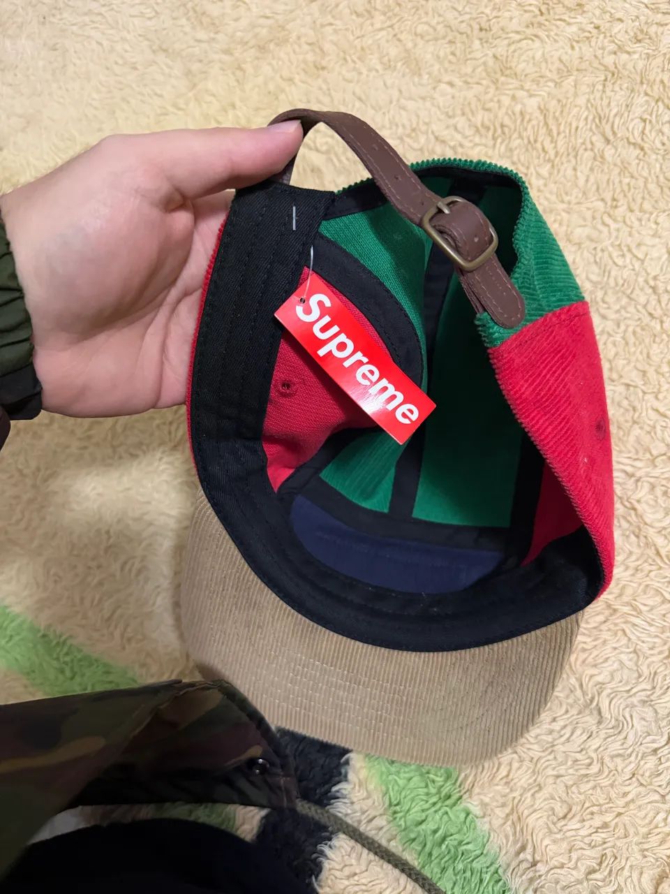 Boné Supreme Corduroy Camp Multicolor - Foto 2