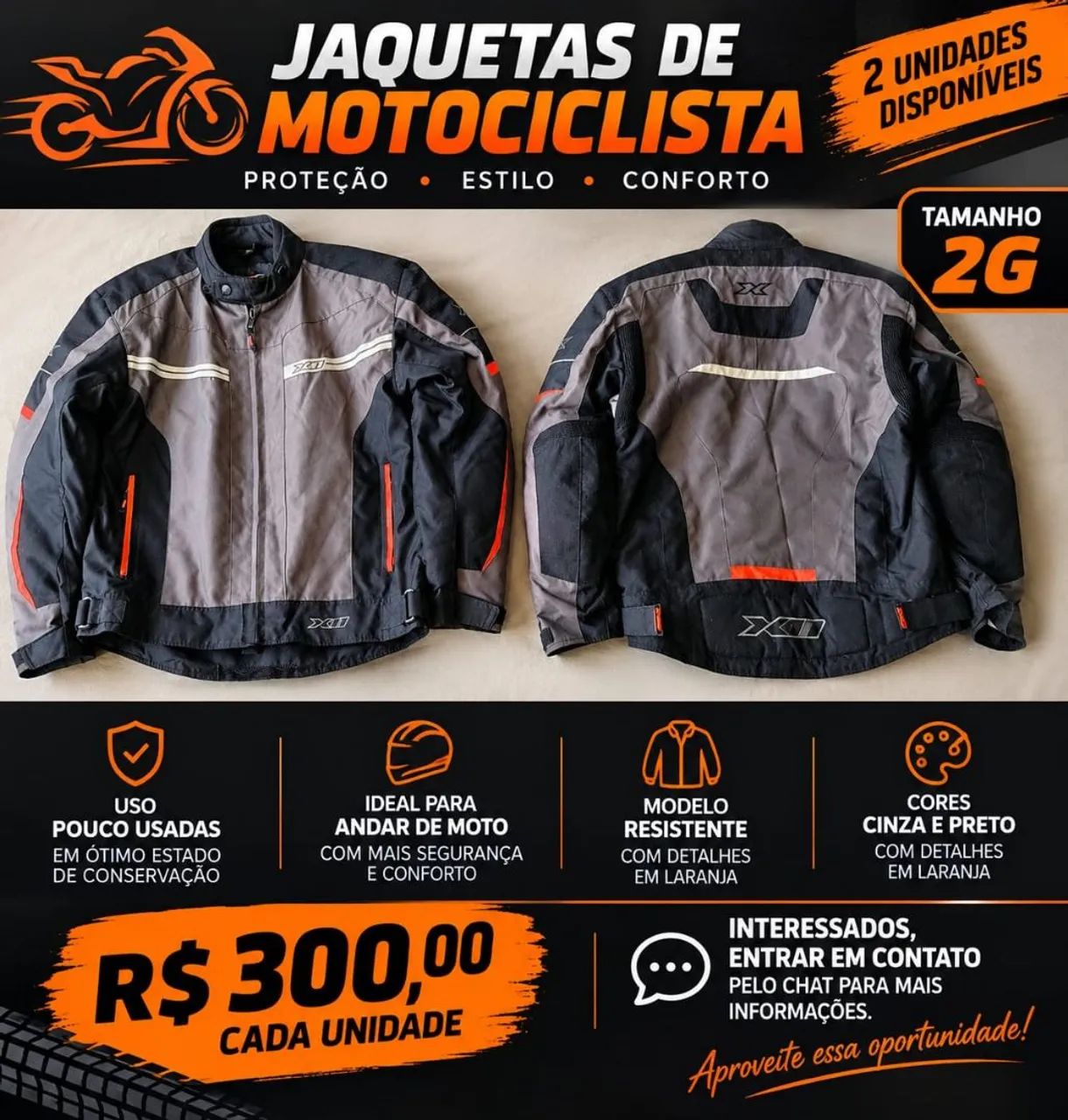 Jaqueta de motociclista 