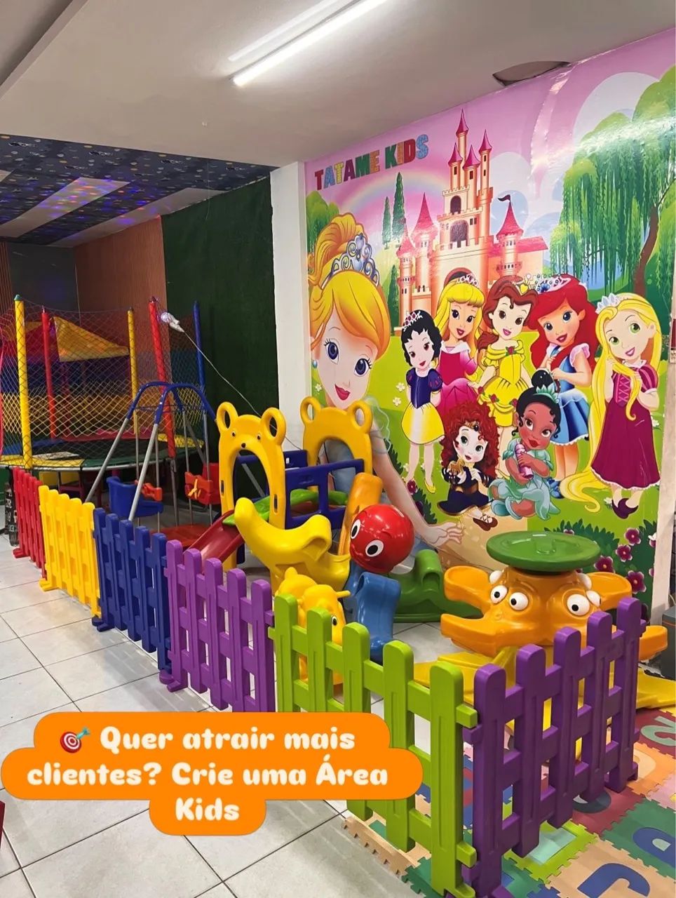 Área kids brinquedoteca produtos para playground 