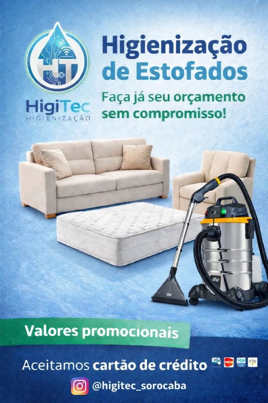 HIGIENIZAÇÃO DE ESTOFADOS 