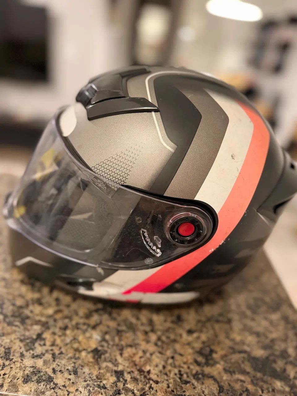 Capacete ASX eagle SV com óculos interno + brinde - Tamanho 62 - Foto 6