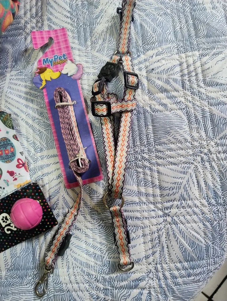 Cama + coleira+ brinquedo pra caes - Foto 6