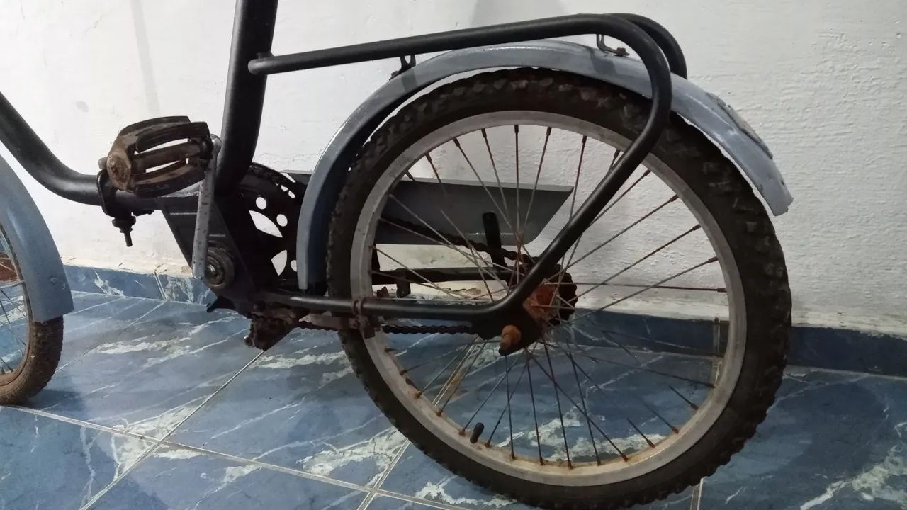 Bicicleta Antiga Usada monareta  - Foto 4