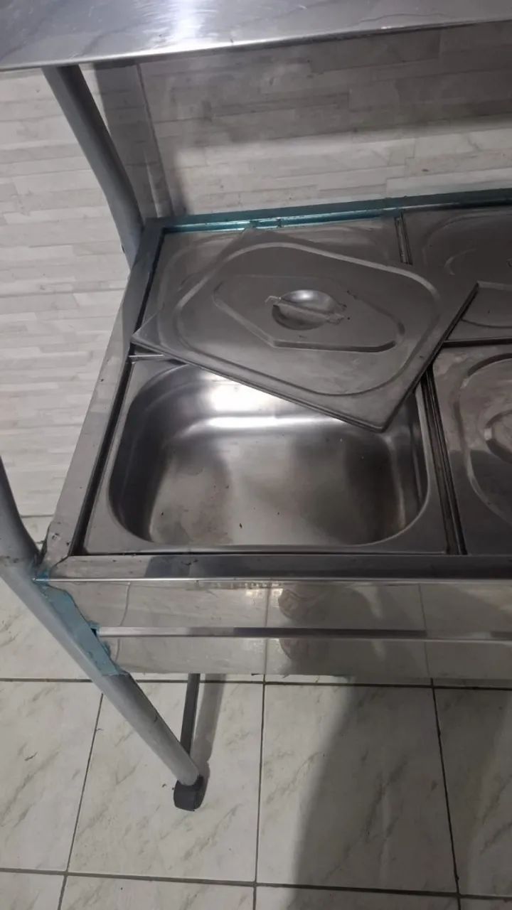 Carro  Frio Gelo X Buffet Self Service 6 Cubas  220v Ibet