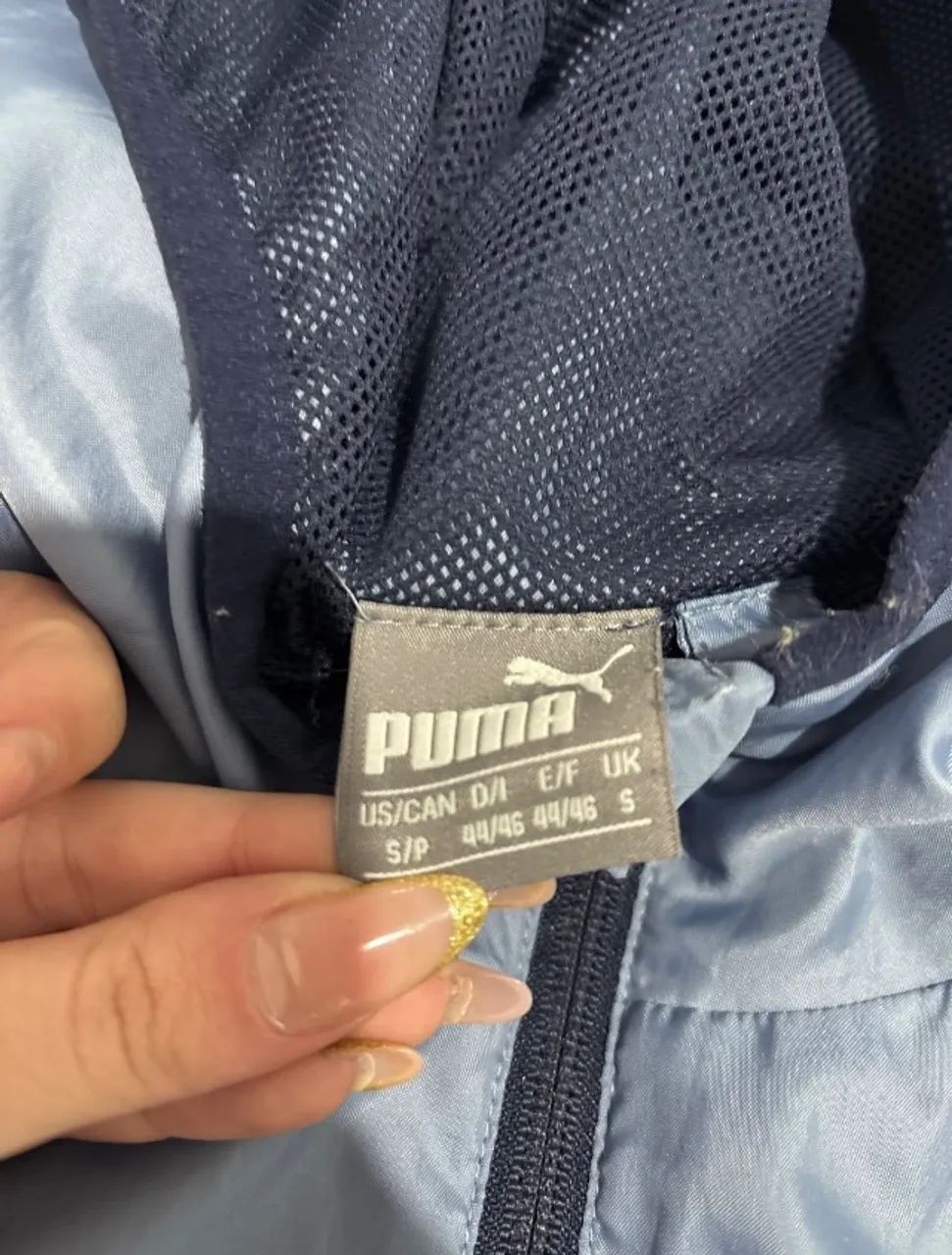 Corta vento Puma Azul e Branco  - Foto 2