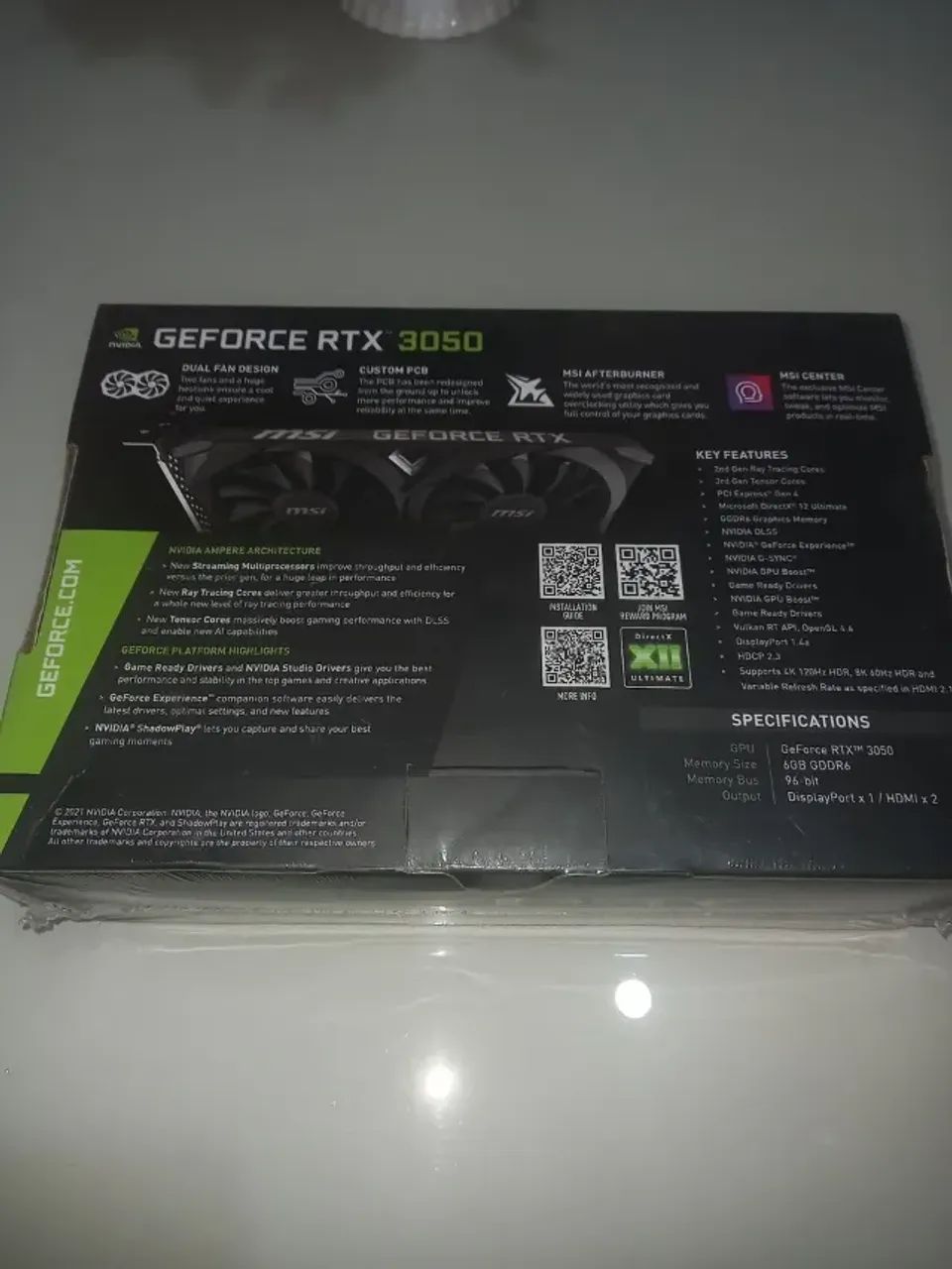 MSI RTX 3050 6GB (LACRADA)! - Foto 2