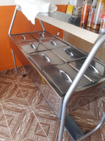Vendo um self-service com a maquina de fecha quentinha