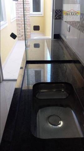 Apartamento com 3 dormitórios à venda, 90 m² por r$ 420.000 - parque das nações - santo an - Foto 2