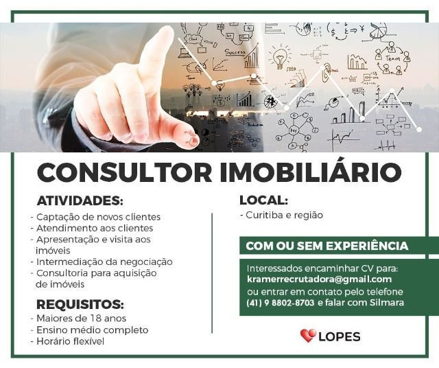 Consultor Imobiliário *Com ou sem experiência