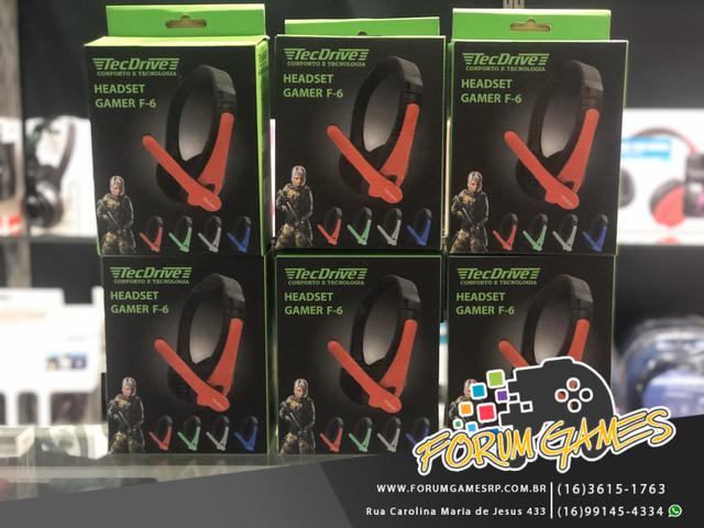 Headset Gamer F-6 para PC, PlayStation 4 e Xbox One