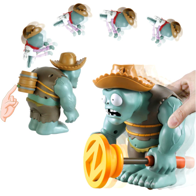 Plants Vs Zombies Brinquedo Boneco Gargantuar Fazendeiro - Foto 6