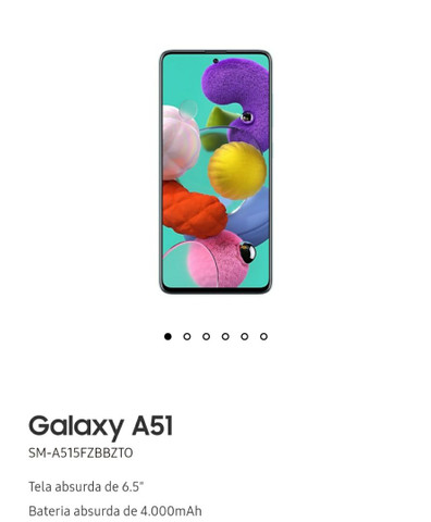 Samsung A51 com relógio
