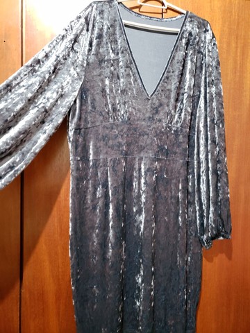 Vestido festa plus size veludo 