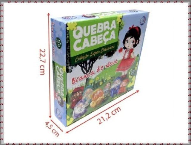 Quebra cabeça branca de neve 150 peças - Foto 3