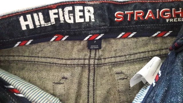 Calça Jeans Infantil Tommy Hilfiger Straight ( Original) Freedom tam 7 - Seminova ótima - Foto 2