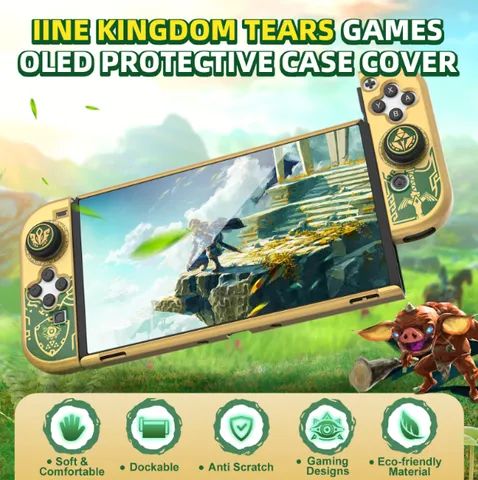 Capa Capa Grips Para Switch Oled Zelda Tears Of The Kingdom