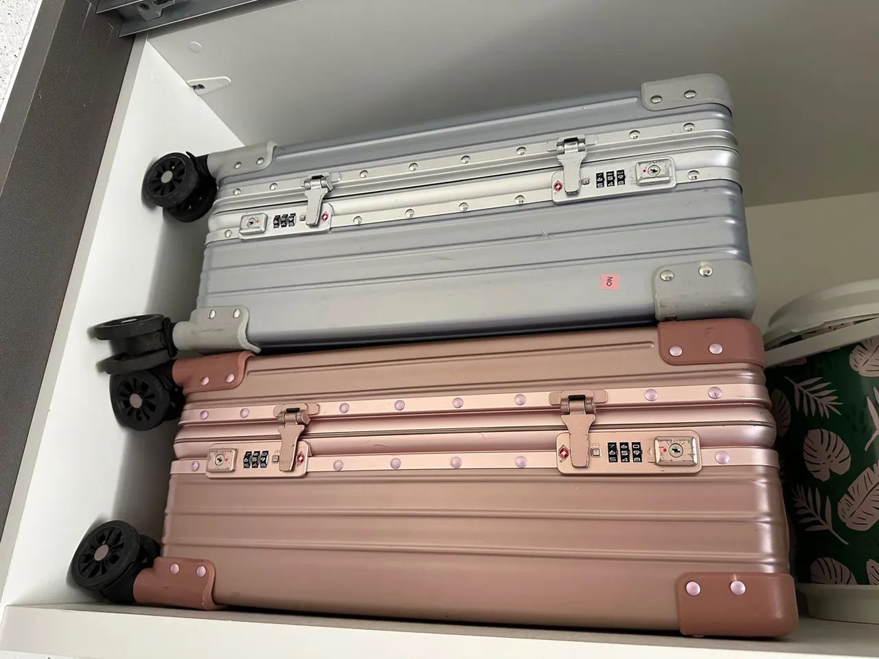 Malas cabine Bagaggio Tokyo prata e dourada