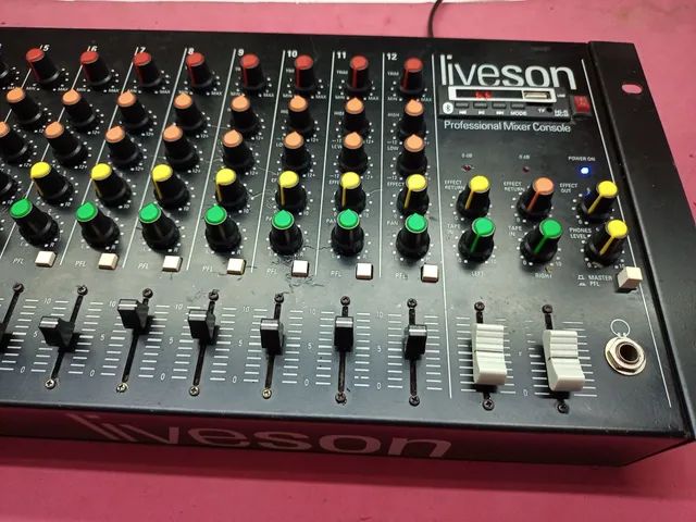 Mesa Live Som 12 Canais C/ Bluetooth e Garantia