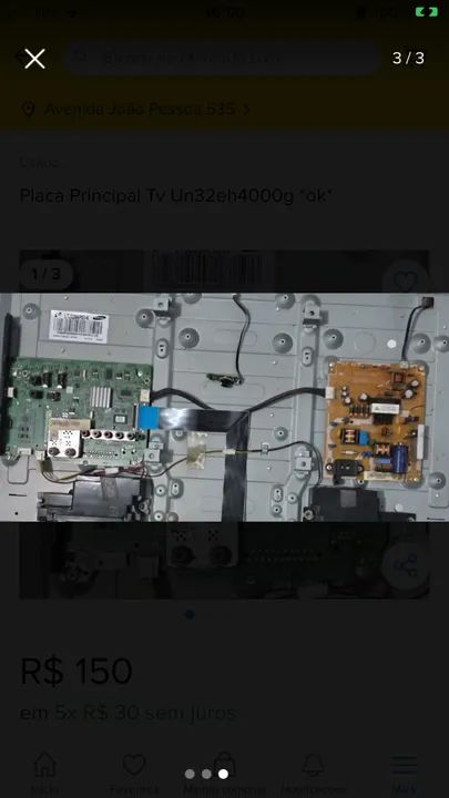 Placa Principal Tv Un32eh4000g *ok* - Foto 3