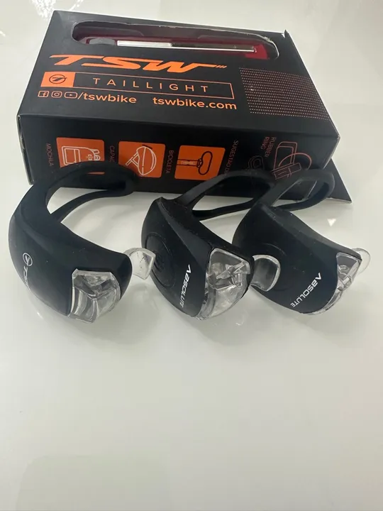 Sinalizador 50 Lumens e Piscas dianteiro e traseiro para bike