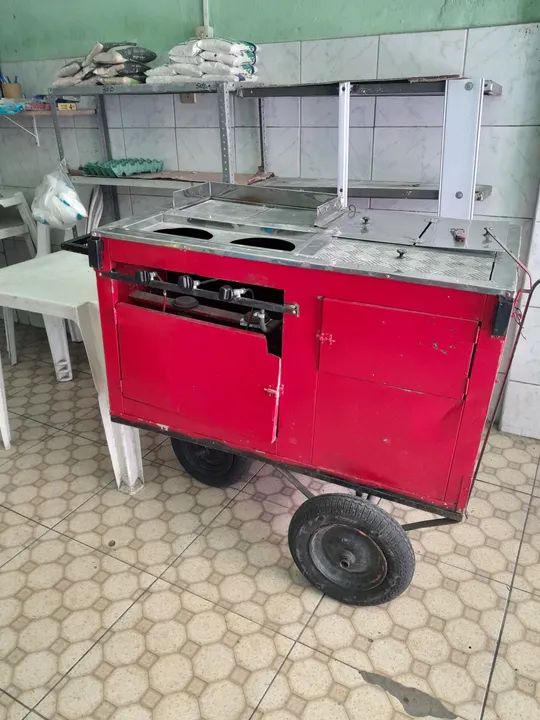 Carrinho de lanches completo