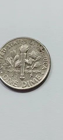Moeda De 1 Dime - (EUA) De 1990  P  - em ótimo estado de conservação - Foto 3