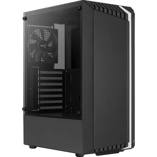 Gabinete Gamer Aerocool Bionic Black Com Led Rgb Frontal *Com 1 Fan Sem Led* - WZetta - Foto 5