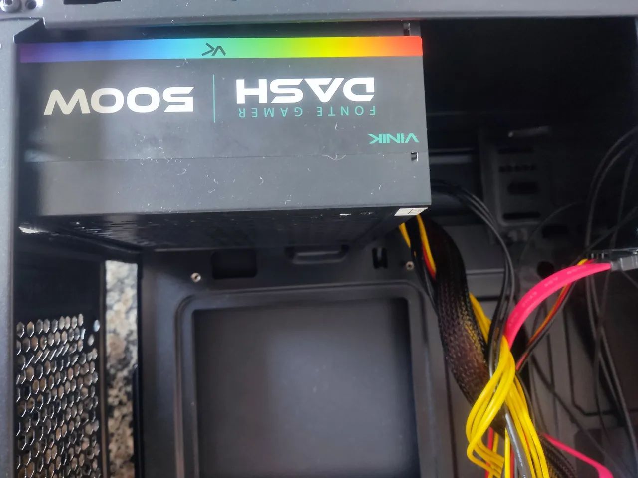 GABINETE GAMER C3 TECH COM FONTE REAL 500W DASH - Foto 3